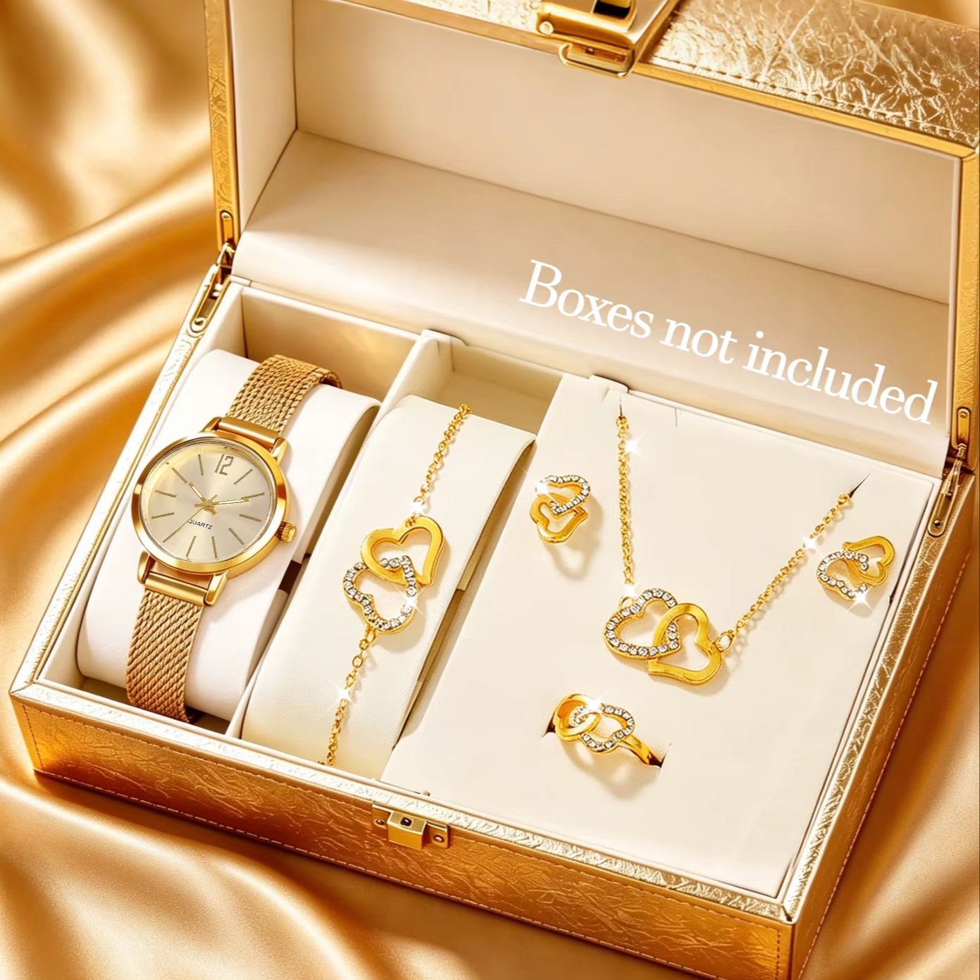 6-Piece Set of Light Luxury Mi - Luxury Watch Gift For Her review and price
