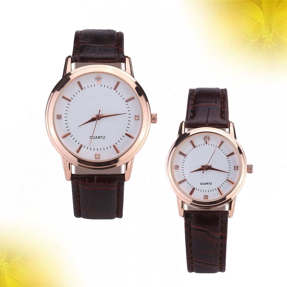 2Pcs Couple Quartz Watches Bro - Luxury Watch Gift For Her review and price