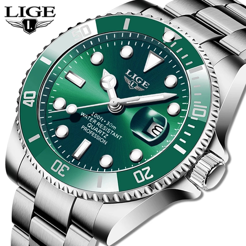 LIGE Top Brand Luxury Fashion  - Luxury Watch Maker review and price