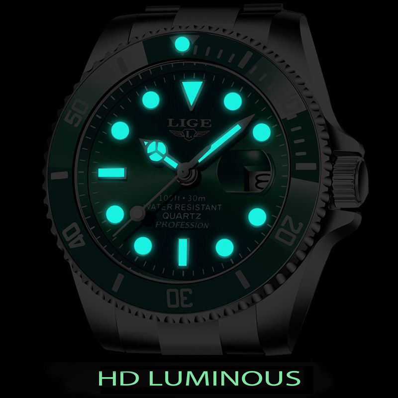 LIGE Top Brand Luxury Fashion  - Luxury Watch Maker review and price